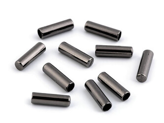 Kovová koncovka na šňůru Ø4 mm - 100 ks - 2 nikl černý