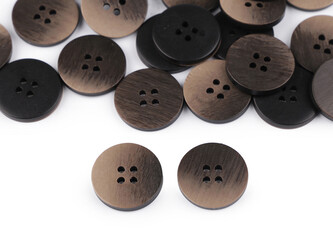 Knoflík ombré velikost 34", 40", 44" - 50 ks - 8 (34") béžová tmavá