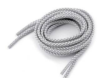 Reflexní tkaničky do bot, tenisek, mikin délka 130 cm - 10 ks - 15 šedá světlá