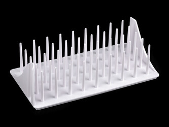 Plastový stojan na cívky - 6 ks - bílá