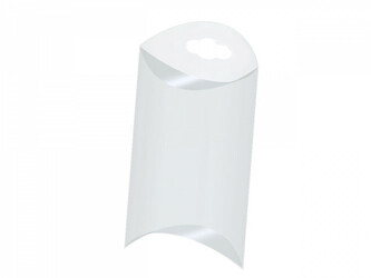 Plastová krabička k zavěšení 5,5x8,5 cm - 50 ks - transparent