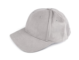 Bavlněná kšiltovka unisex vhodná k dozdobení - 1 ks - 8 šedá světlá