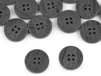 Knoflík laser velikost 24", 28", 32", 36" - 50 ks - 11 (32") šedá