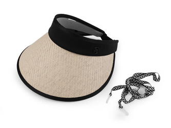 Dámský letní kšilt - 1 ks - 2 přírodní sv. černá