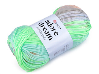 Pletací příze Adore Dream 100 g - 1 ks - 6 (1052) mint