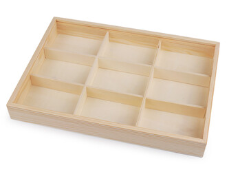 Dřevěný box / organizér s posuvným víkem - 1 ks - přírodní sv.