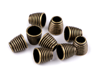 Kovová koncovka na šňůru Ø6,7 mm - 50 ks - 4 staromosaz