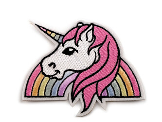 Nažehlovačka jednorožec - 10 ks - růžová sv.