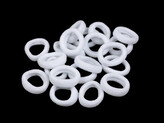 Mini gumičky do vlasů - 100 ks - 1 bílá