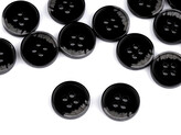 Knoflík oblekový velikost 24", 28", 32", 36", 40" - 20 ks - 6 (24") černá šedá