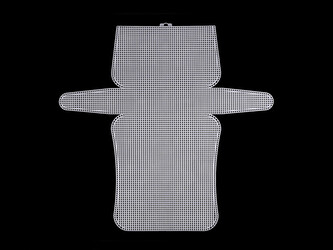 Plastová kanava / mřížka na kabelku - 1 ks - 1 bílá