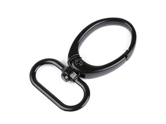 Kovová karabina s obrtlíkem průvlek 25 mm - 20 ks - 6 černý lak