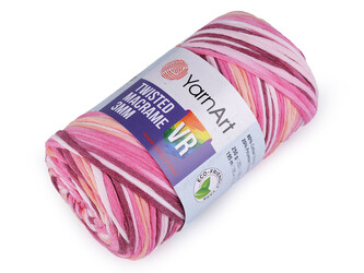 Pletací příze Twisted Macrame 250 g rozčesávací - 1 ks - 12 (911) růžová střední