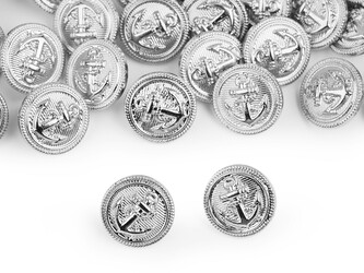 Knoflík kotva velikost 24", 34" - 200 ks - 1 (24") stříbrná