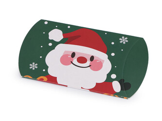 Vánoční dárková krabička sob, Mikuláš, sněhulák, perníček, kostelík - 12 ks - 5 zelená tmavá Mikuláš