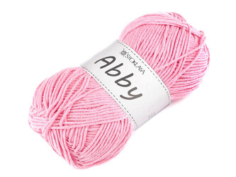 Pletací příze Abby 100 g - 1 ks - 2 růžová sv.