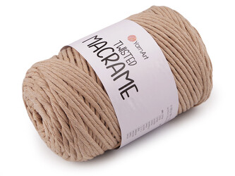 Pletací příze Twisted Macrame 500 g rozčesávací - 1 ks - 6 (768) hnědá světlá