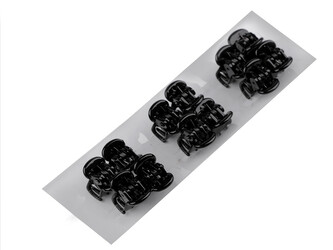 Skřipec do vlasů - 12 ks - 2 černá