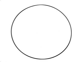 Kovový kruh Ø60 cm lakovaný - 1 ks - 4 černá