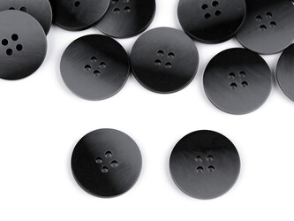 Knoflík ombré velikost 34", 40", 44" - 50 ks - 5 (40") šedá