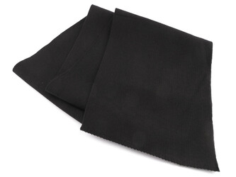 Elastický bavlněný náplet žebrovaný šíře 14 cm - 4 ks - 2 černá