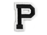 Nažehlovačka písmena - 10 ks - 16 "P" černá