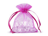 Dárkový pytlík 9x11 cm organza - 100 ks - 13 růžová pink
