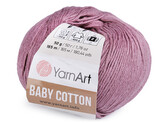 Pletací příze Baby Cotton 50 g - 1 ks - 5 (419) starofialová