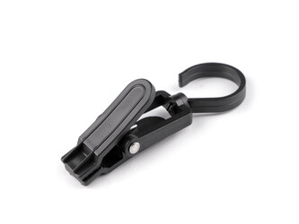 Háček plastový na zboží s klipem - 40 ks - černá