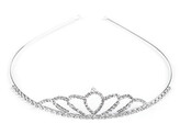 Štrasová čelenka / korunka do vlasů - 1 ks - 6 crystal