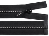 Kostěný zip No 4 délka 65 cm se štrasovými kamínky - 1 ks - 322 černá