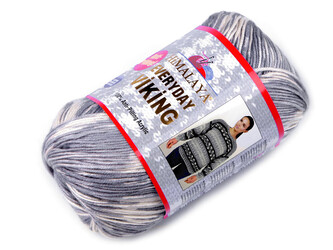 Pletací příze Everyday Viking samovzorovací 100 g - 1 ks - 10 (70522) šedá