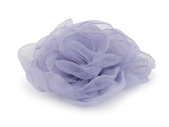Organzový květ růže k našití a nalepení Ø8 cm - 10 ks - 8 lila