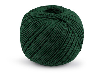 Bavlněná příze macrame Ø2 mm rozčesávací - 1 ks - 13 zelená tmavá Bavlněná příze macrame Ø2 mm rozčesávací - 1 ks - 13 zelená tmavá