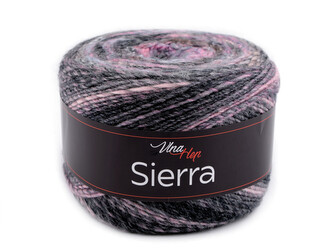 Pletací příze Sierra 150 g - 1 ks - 9 (7209) šedá růžová