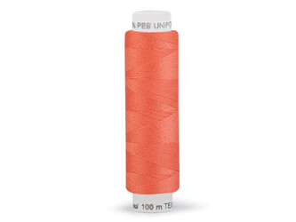 Polyesterové nitě Unipoly návin 100 m - 10 ks - 222 Sun Orange Polyesterové nitě Unipoly návin 100 m - 10 ks - 222 Sun Orange