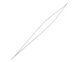 Rozevírací jehla na korálky 100 mm - 1 ks - 100mm nikl