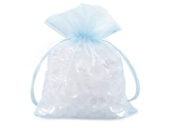 Dárkový pytlík 13x18 cm organza - 10 ks - 14 (9) modrá světlá