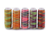 Nitě PES multicolor návin 110 m - 5 ks - mix