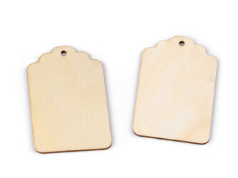 Dřevěný štítek k domalování / dozdobení - 50 ks - přírodní sv.