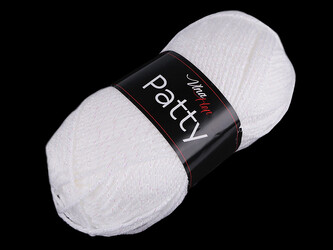 Pletací příze Patty 100 g - 1 ks - 1 (4002) bílá
