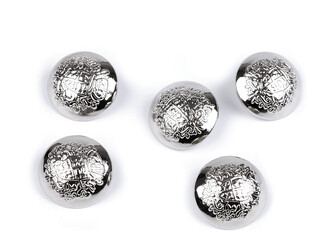 Kovový knoflík velikost 28", 32", 36" - 200 ks - 6 (32") nikl