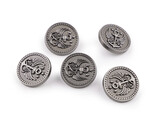 Kovový knoflík velikost 28"; 32"; 36" - 5 ks - 2 (32") nikl antik