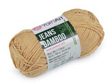 Pletací příze Jeans Bamboo 50 g - 1 ks - 13 (130) béžová sytá