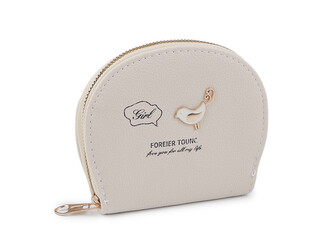 Dívčí peněženka 11x13 cm - 1 ks - 1 béžovobílá