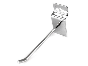 Háček délka 9 cm k dřevěným panelům na bižuterii - 5 ks - nikl