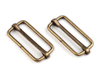 Posunovač na popruhy šíře 33 mm - 100 ks - 3 staromosaz