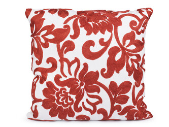 Povlak na polštář s vyšívanými ornamenty 45x45 cm - 2 ks - 4 skořicová