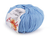 Pletací vlněná, hedvábná příze Babala 50 g - 1 ks - 8 (008) modrá azuro