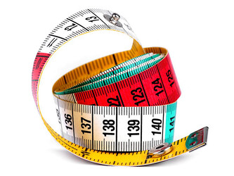 Metr krejčovský s drukem 150 cm - 10 ks - multikolor